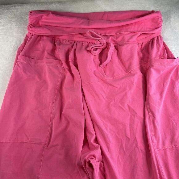 Free People FP Movement XL Hot Shot Sport Pants Hot Neon Pink Slouchy Oversized - Picture 5 of 16